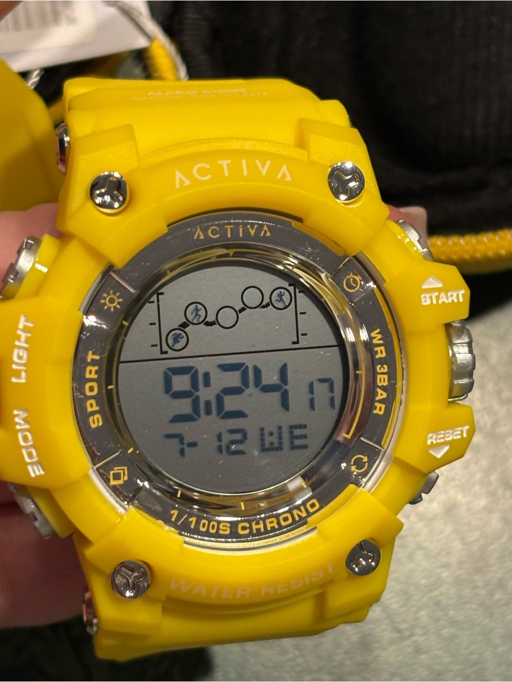 Ativa Yellow Digital Sport Watch - Water Resistant, BNWT